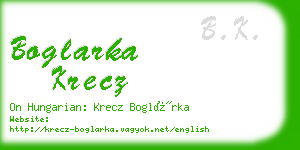 boglarka krecz business card